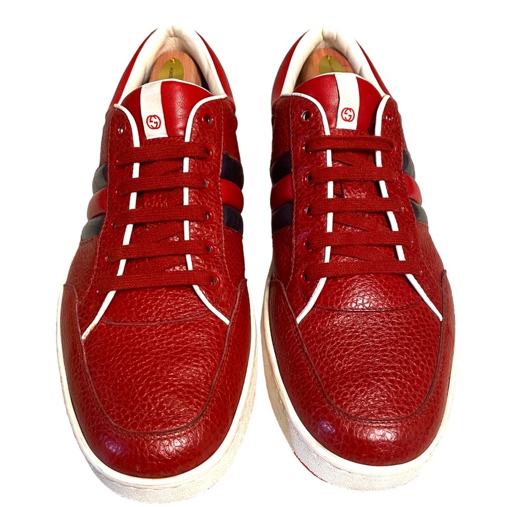 GUCCI Ronnie Low-Top Leather Sneakers (UK10 = US10.5